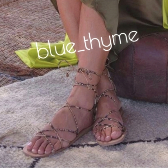 ZARA Snake PRINT Wrap Low Heeled Sandal - Picture 5 of 12